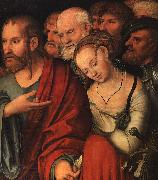 CRANACH, Lucas the Younger Christ and the Fallen Woman china oil painting reproduction